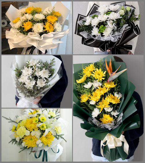 河南南阳镇平县雪枫街道南张庄村白事花束代送